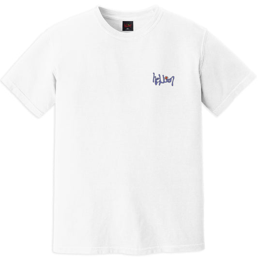 Script Logo tee white