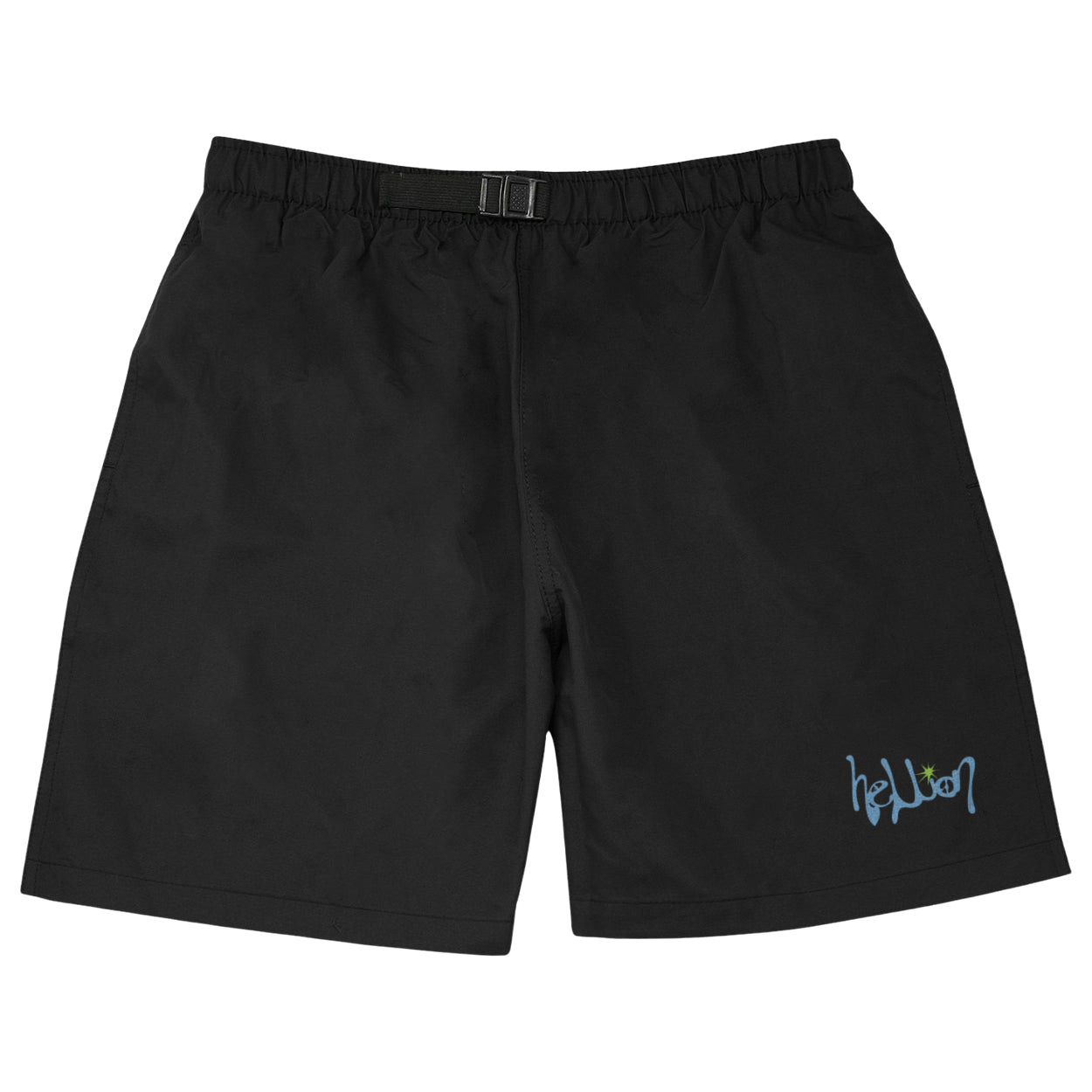 Script logo Nylon shorts black